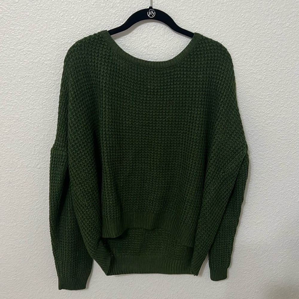 Army green sweater